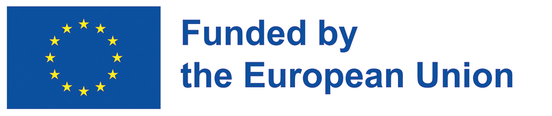 Finanziert von der Europäischen Union – EU-Emblem mit englischem Förderhinweis